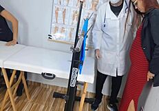 Redhead Stepdaughter Blindfolded at Perverted Gynecologist by Strict Stepmom