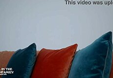 Step mom caught showering sucks junior's monster cock deep in taboo blowjob Madi Blaze