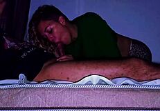 lovers moan through missionary sex creampie and mutual orgasms at home