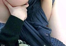 asian amateur solo tits play and masturbation