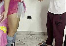 Uncle corrupts innocent girl left in his care with hardcore assplay homemade fun