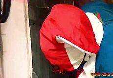 Shh, best friend sneaks in to pound my stepsis wet pussy soft.