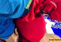 Shh, best friend sneaks in to pound my stepsis wet pussy soft.