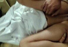 Skinny latina teen sidechick takes homemade pounding and cumshot