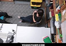 Strip searching this cute teen shoplifter? Now fuck her hard, Penelope Reed!