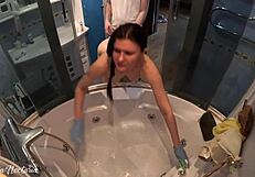 Hey, you like fucking me while I clean the bath?