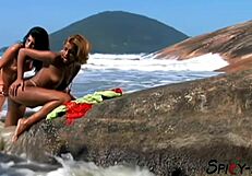 vintage brazilian blue film queens rip clothes for exotic pussy licking frenzy