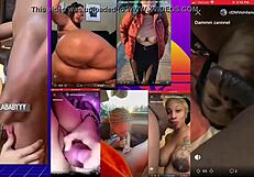 Blonde babe slurps massive monster cock deep