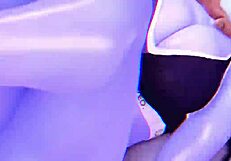 Overwatch Widowmaker Big Ass Bounces on Monster Cock in Sexy HMV with Cum