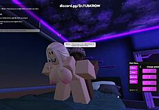 blonde roblox whore plays dirty in pixel fuck fest