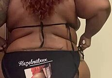 in 2022 xsitebunny struts her ebony big tits in new bikini glow.