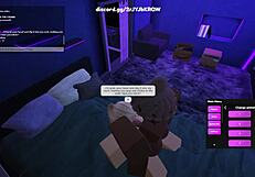 blonde roblox whore plays dirty in pixel fuck fest