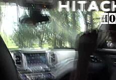 Rina Arem's Nonnude BTS Car Hitachi Masturbation