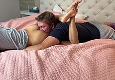 stepdaughter craves daddy's cock bending over for pov doggystyle after sloppy blowjob