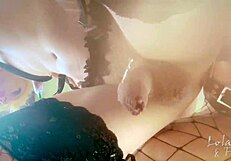 dripping wet sissy flow teases in crossdressing fun