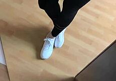 Morning Sniff Of Her Smelly White Socks Fetish