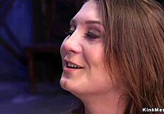 i feel her pain as monster cock chokes bound brunette slave doggystyle