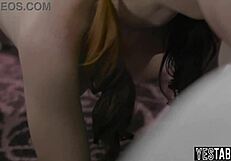 horny old guy tricks petite teen babysitter for anal pound