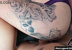 Slutty cheating redhead wife taylor nicole swallows alex legends cum