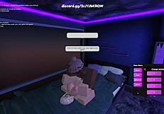 blonde roblox whore plays dirty in pixel fuck fest