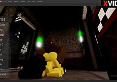 Chika FNAF1 FUCKS Monster COCK in Roblox Studio!