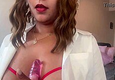 Virtual secretary casting interview turns intensely erotic