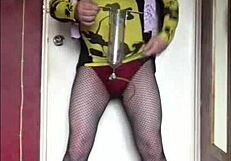 Crossdresser Swallows Own Pee Craving Yours
