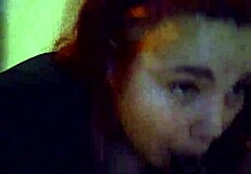 This sexy redhead blows so good!