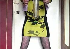 Crossdresser Swallows Own Pee Craving Yours
