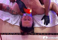 i punish my dirty husband by dripping scalding wax all over his body