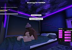 blonde roblox whore plays dirty in pixel fuck fest