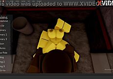 Chika FNAF1 FUCKS Monster COCK in Roblox Studio!