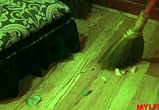 That evil Mylfex queen teams up with whore princess for wild maid threesome action