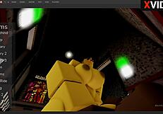 Chika FNAF1 FUCKS Monster COCK in Roblox Studio!