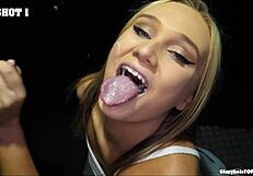 oh gwen your gloryhole surprises end with cum swallow lunch