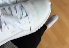 Morning Sniff Of Her Smelly White Socks Fetish