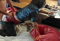 Intense French Amateur Doggystyle Fucks Satin Lingerie Clothed Rimjob