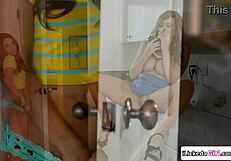 Stepmom sniffs stepdaughter panties then tongues her wet pussy