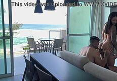 cheguei da praia MOLHADA de tesão e GOZEI gostoso no pau do bandido!!