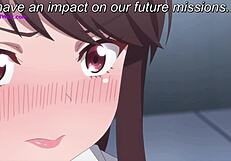 Perverted Hentai Secretary with Massive Tits Gets Fucked and Licked by Horny Boss