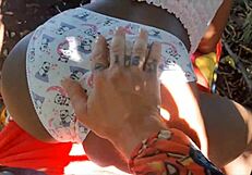 Stumbled on hot latina amateur outdoors and fucked her silly