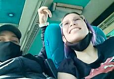 bus blowjob turns into creampie fuck, you ready blakeproductions?
