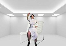 I felt so naughty as granny princess leia getting darth vader's sith creampie for tochter