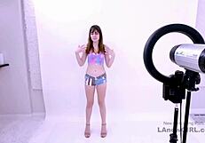 😍 wow this shy gorgeous model gets pounded hard in her audition on sofa!