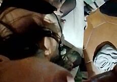 Tremenda argentina milf gives sloppy blowjob and masturbates big ass with toys!