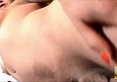 intriguing fuck with big ass brunette shemale spilling creamy cum