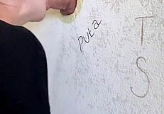 Big cock gloryhole deepthroat blows cum in mouth outdoor public monster orgasm blast