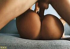 her perfect lingerie ass bounces on cock till creamy pussy creampie finish