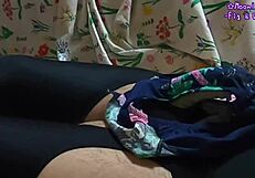 First-Time Leggings Nylon Solo Masturbation Teases Your Desires