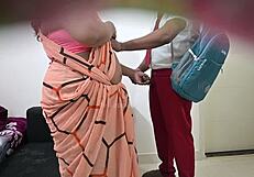 i bend over this milf student for deep doggy creampie